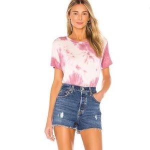 Levi’s Ribcage high rise cut off jean short